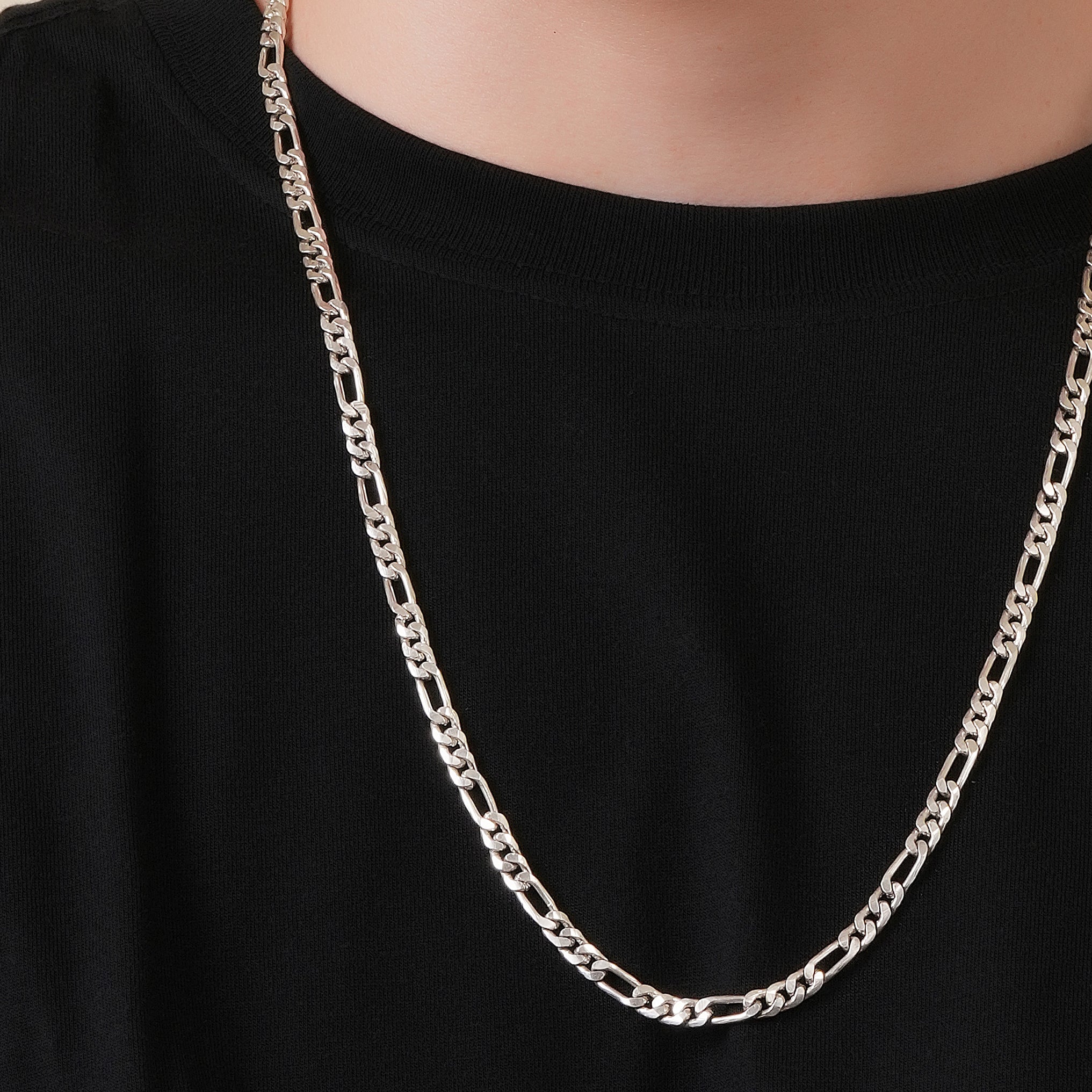 Outlet Sterling Silver 925 Figaro Chain