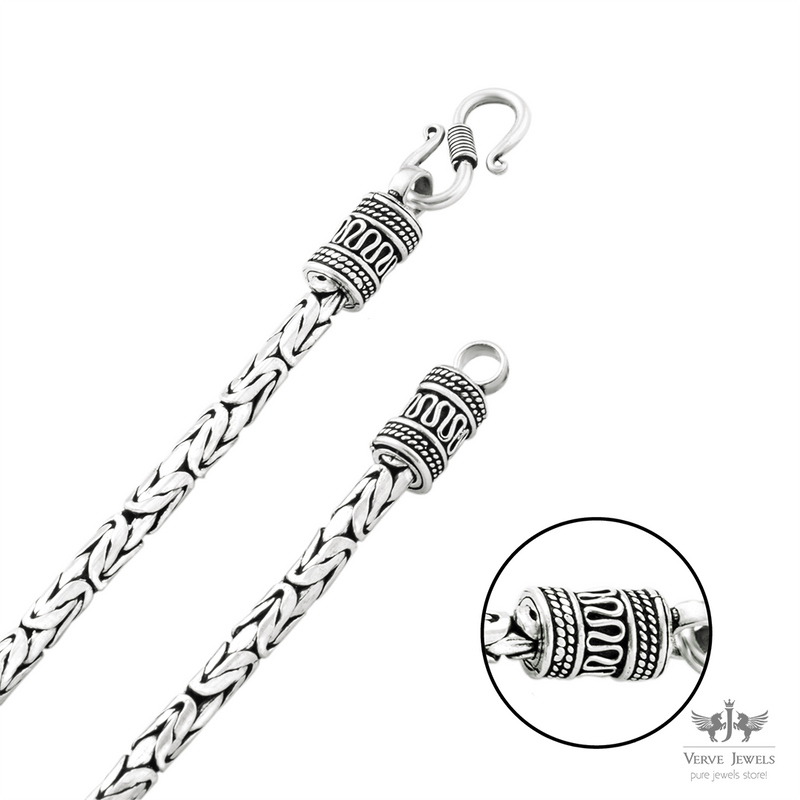 Antique Oxidized Thai Chain 925 Sterling Silver 5mm - Unisex