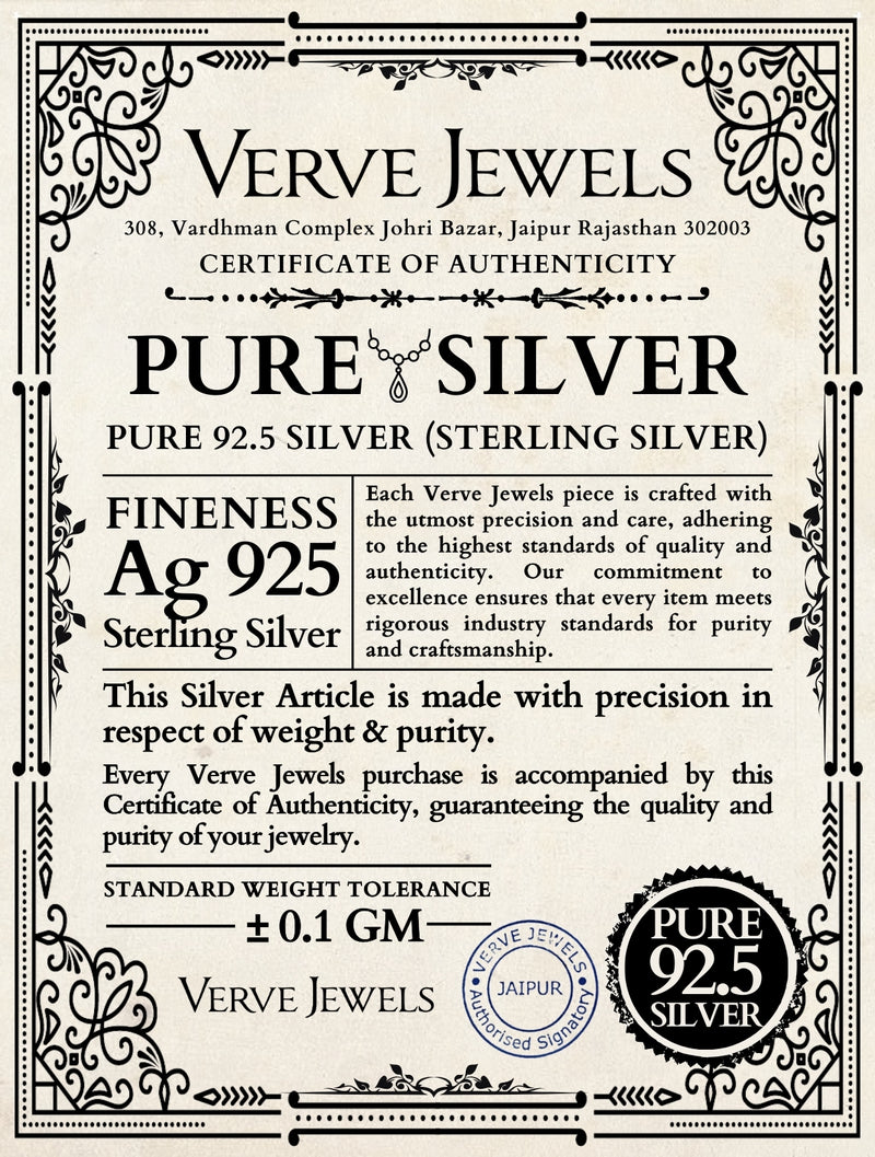 Verve Jewels Certificate of Authenticity