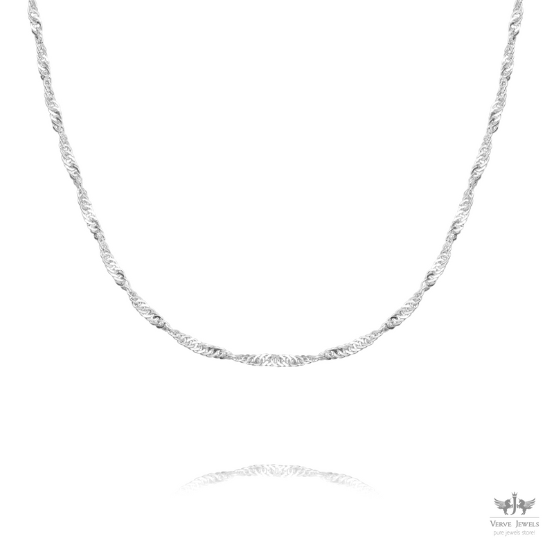 Disco Chain Necklace 925 Sterling Silver 1.6mm - Men's