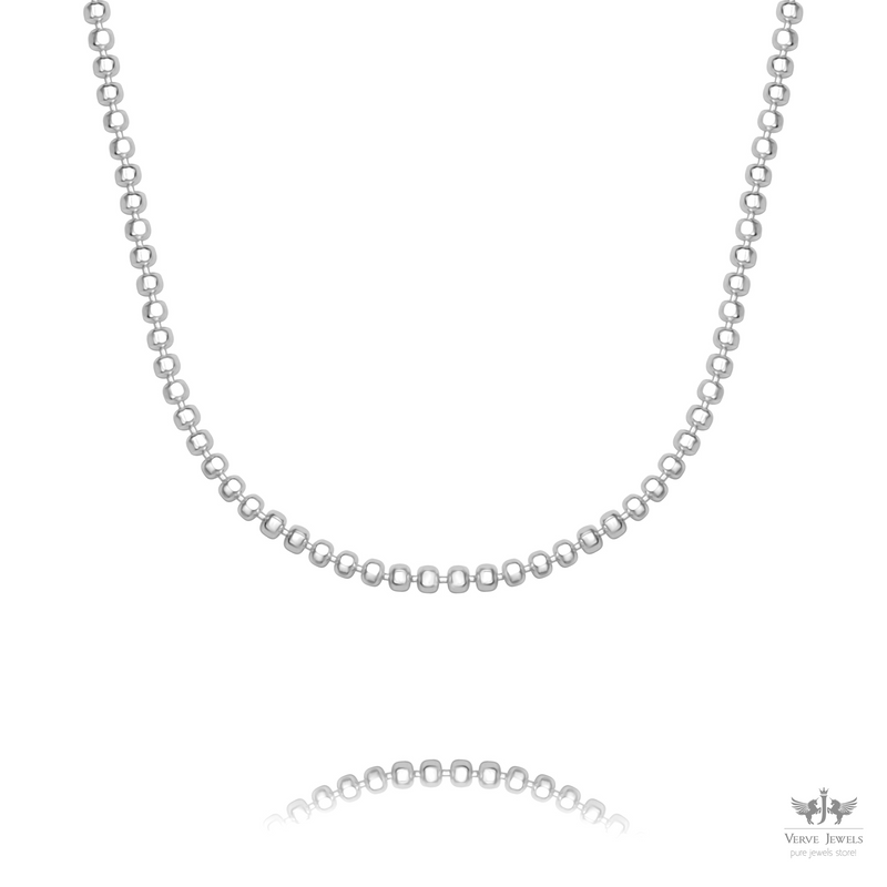 Ball Chain Necklace 925 Sterling Silver 1.8mm - Men's