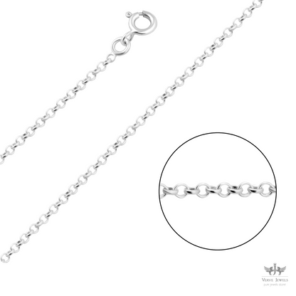 Rolo Chain Necklace 925 Sterling Silver 2mm - Unisex