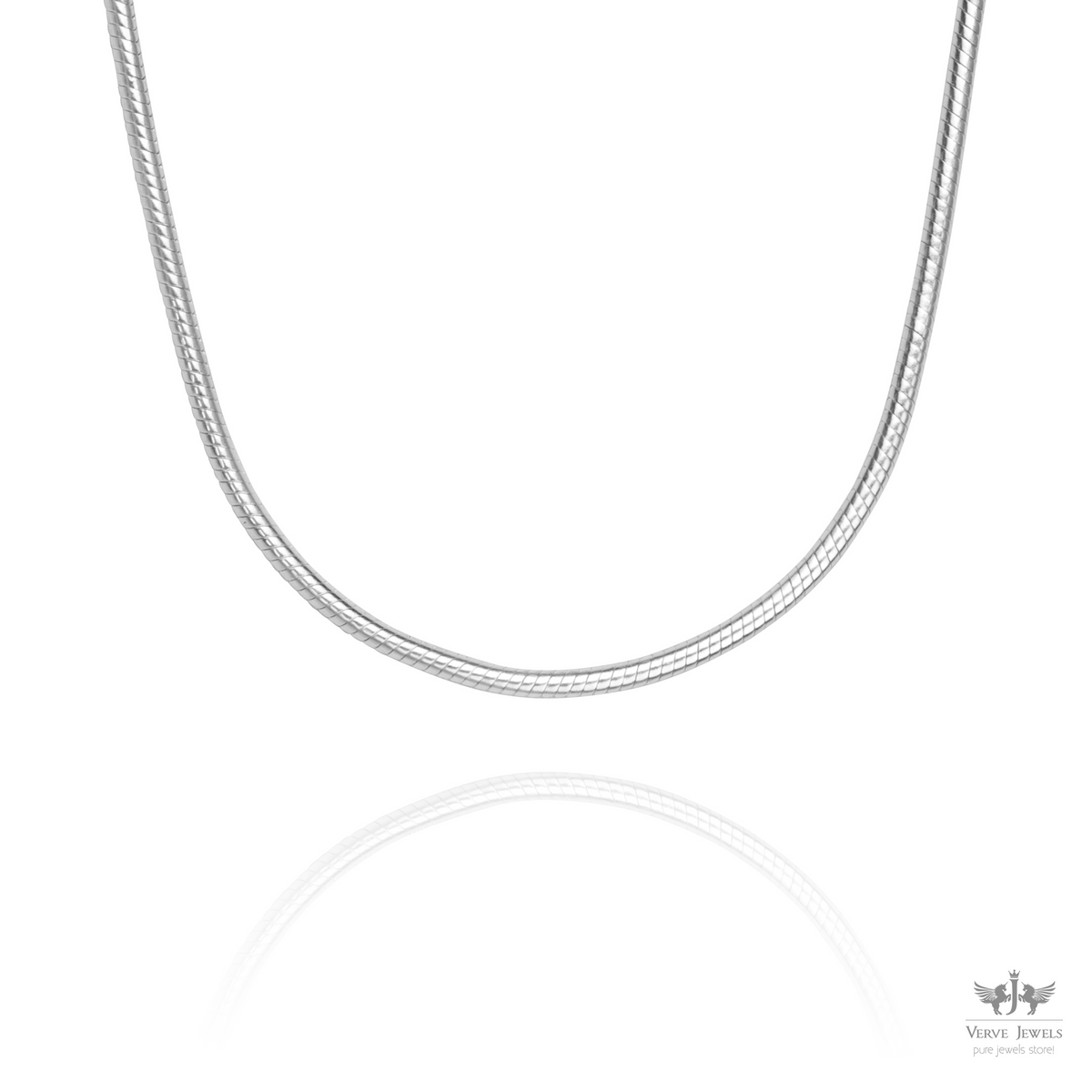 Snake Chain Necklace 925 Sterling Silver 2.1mm - Women's