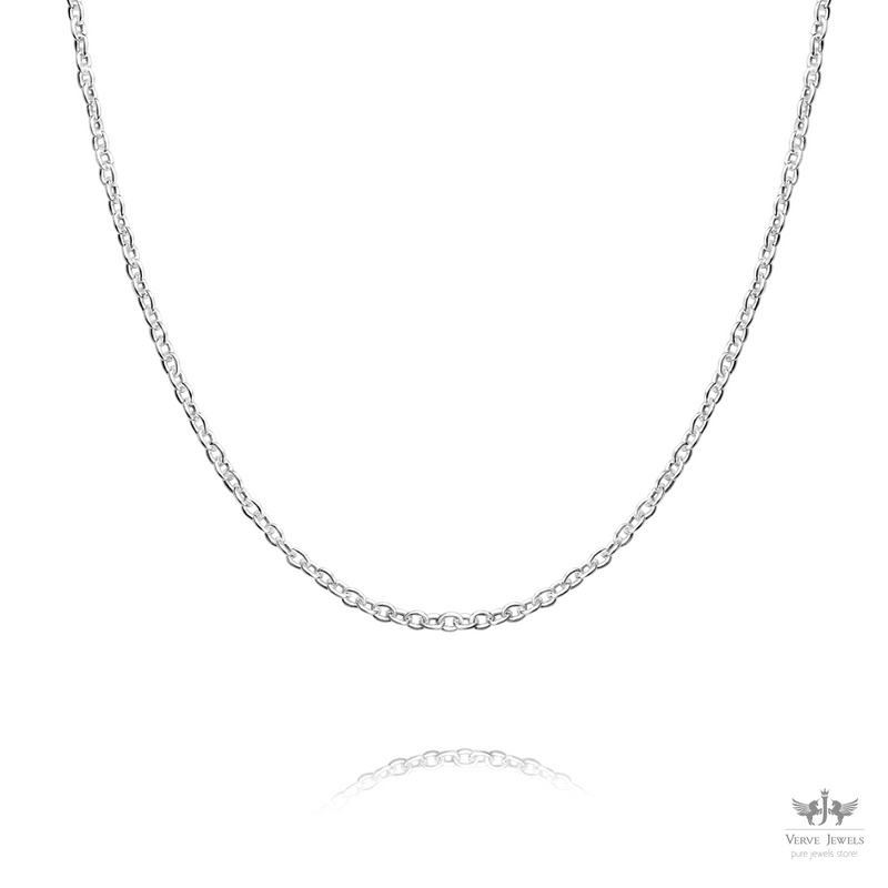 Anchor Chain Necklace 925 Sterling Silver 1.5mm - Women's