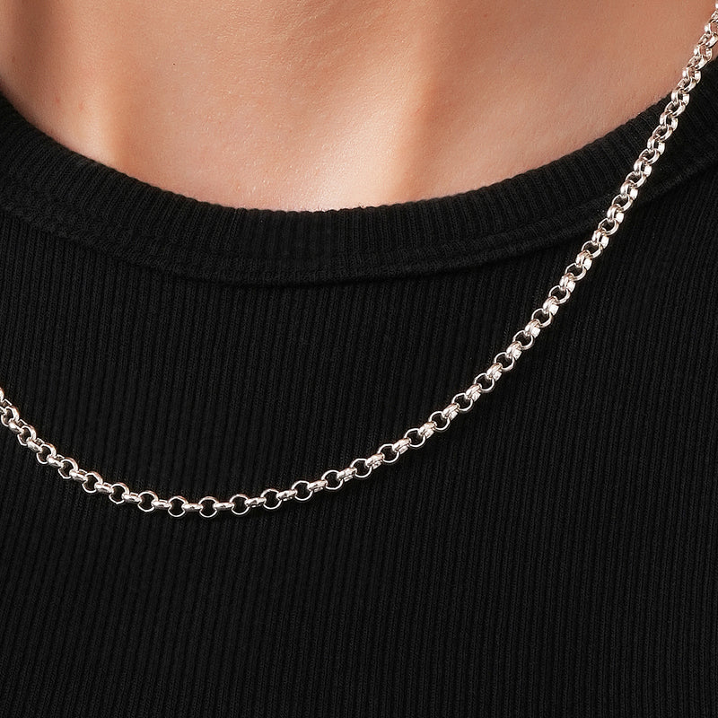 Rolo Chain Necklace 925 Sterling Silver 2.5mm - Unisex