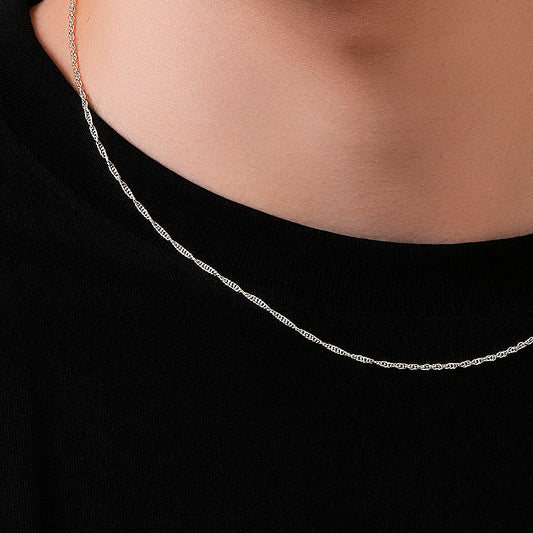 Rope Chain Necklace 925 Sterling Silver 1.4mm - Men's