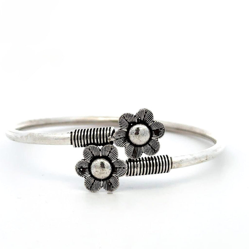 Sunflower Spiral silver bracelet