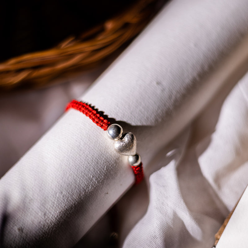 Heart Shaped Silver Sparkle Bracelet