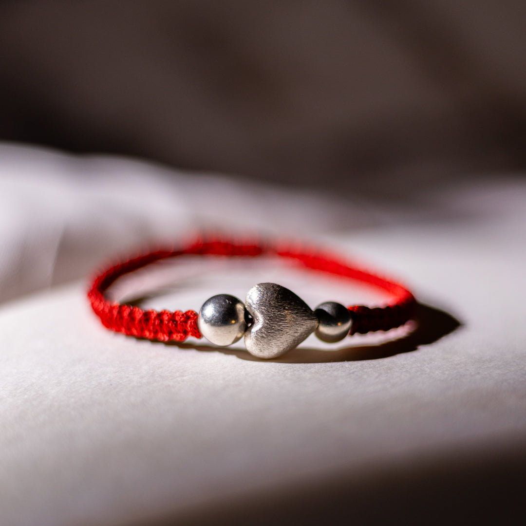 Heart Shaped Silver Sparkle Bracelet