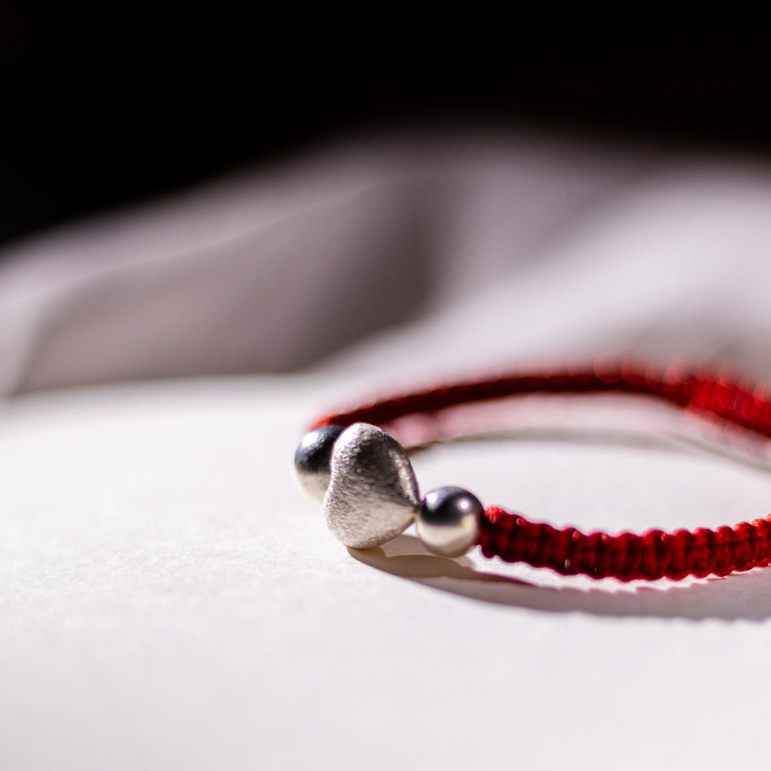 Heart Shaped Silver Sparkle Bracelet