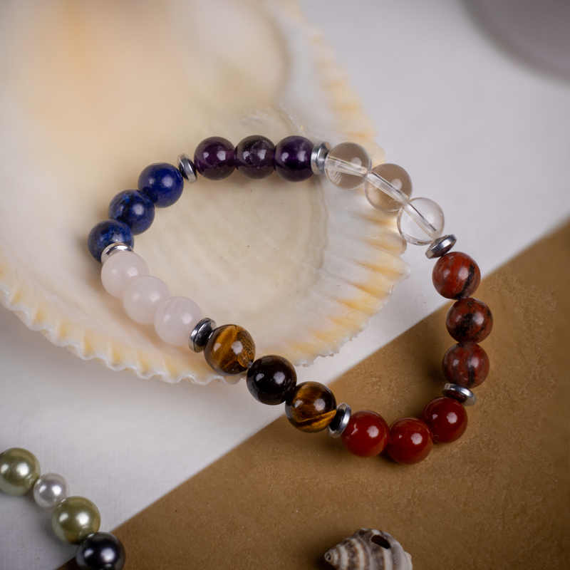 Multi Stone Bead Bracelet