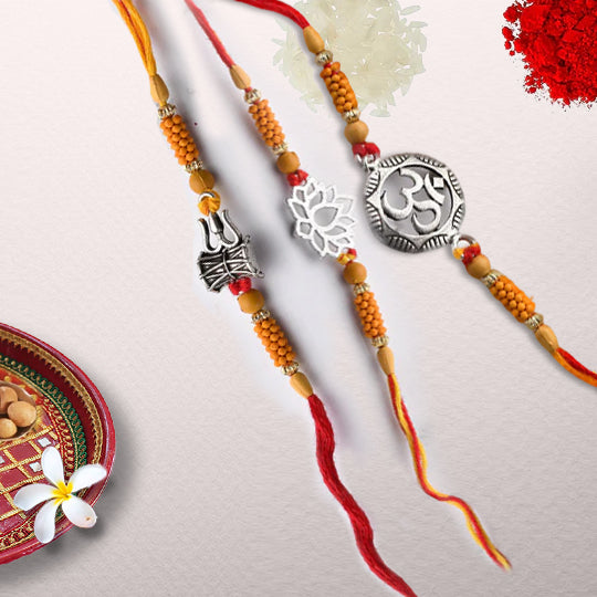 Combo Offer on 925 Silver 3 Rakhi