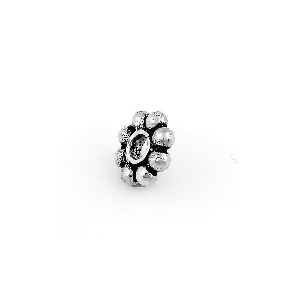 8 Petals Shaped Silver Flower Bead