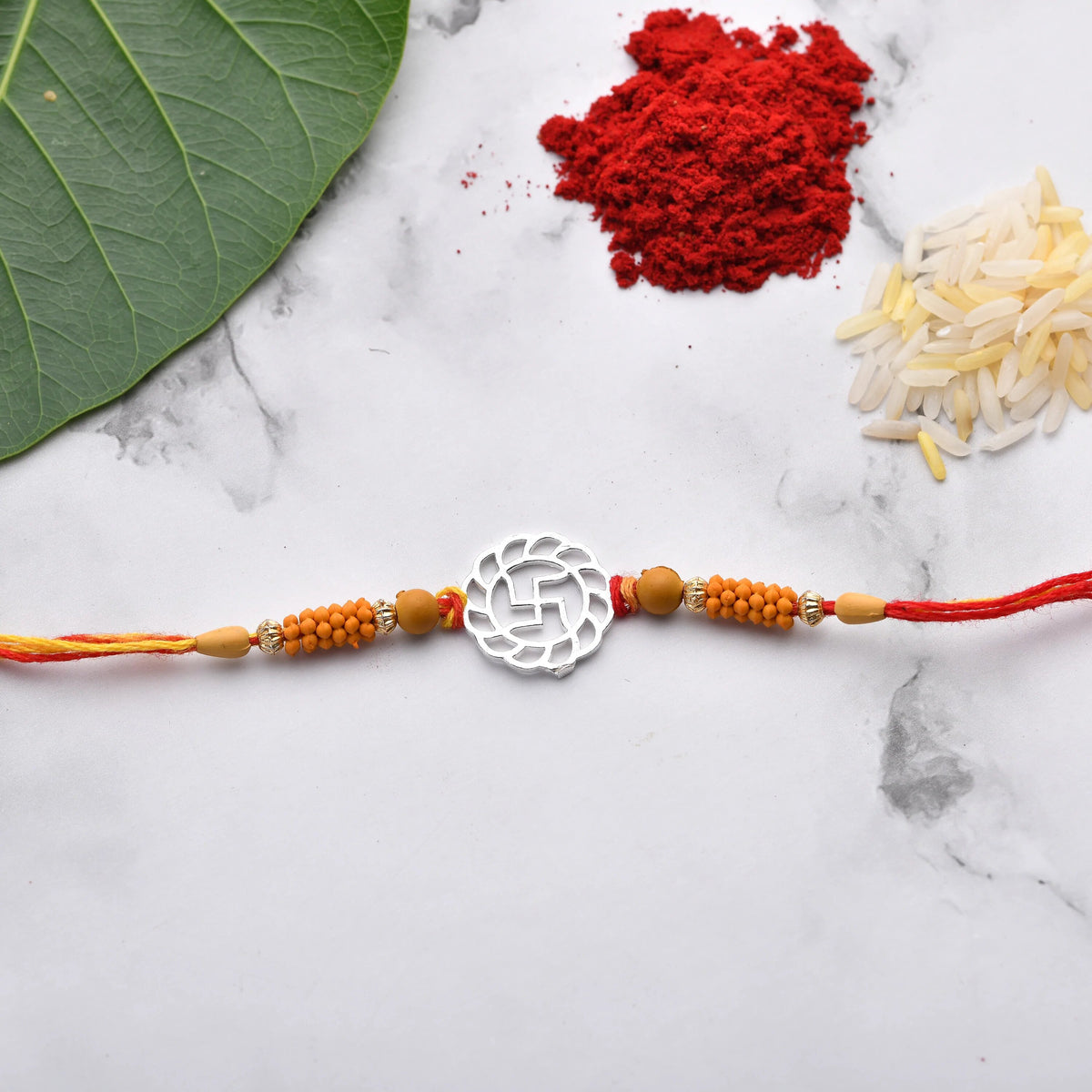 Beautiful Swastik Rakhi