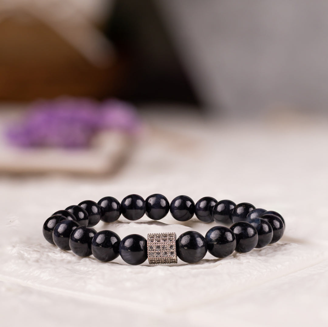 Black Onyx Beaded Bracelet