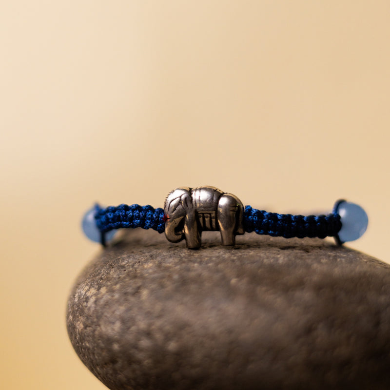 Casual Blue Beaded Bracelet