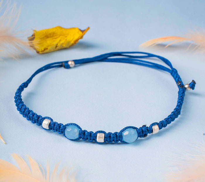 Funky Azure Beaded Bracelet 1