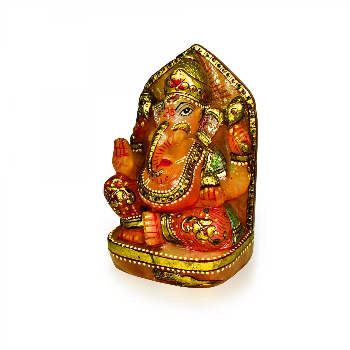 God Idols Carved on Reed Jade Stone The Lord Ganesha Idol Image 2