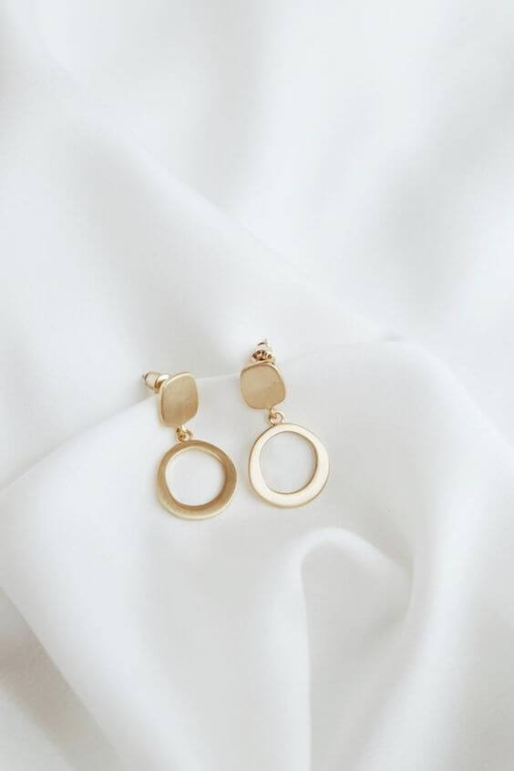 Silver Earrings Large Party Gold Plated Hoop Earrings