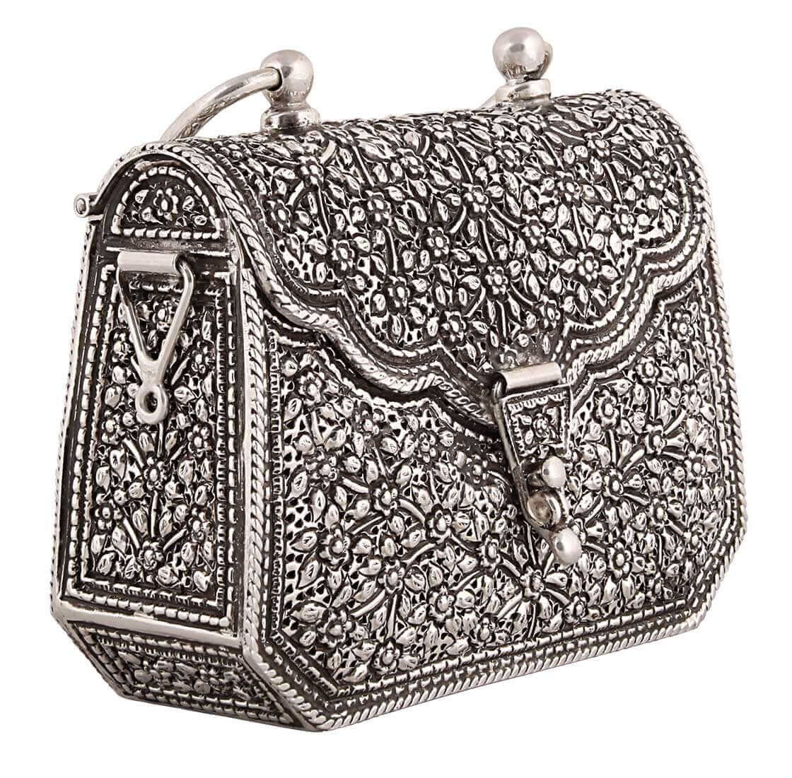Buy Vintage Solid Silver Handbag Online in India - Etsy