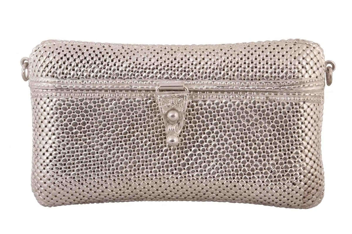 Impressive Authentic Ornate Sterling Silver Clutch Handbag Purse 422 Grams  | eBay