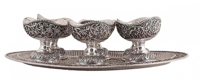 Silver Gift and Articles Silver Ice-cream Bowl Image 1