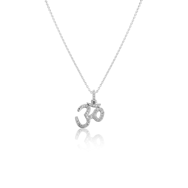 Silver Necklace Dainty Om Necklace