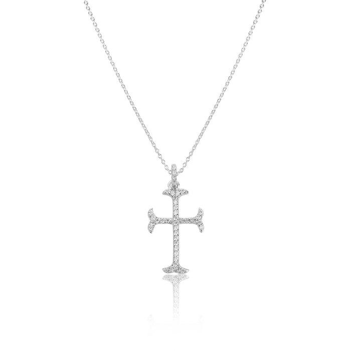 Silver Necklace Delicate Cross Necklace