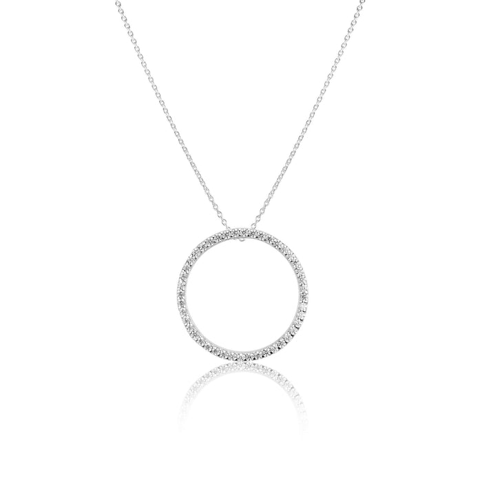 Silver Necklace Exquisite Circle Celeste Necklace