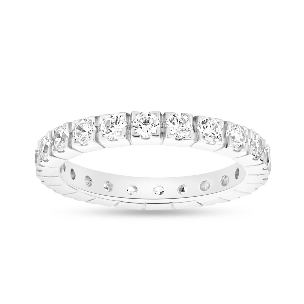 Silver Rings Premium Crystal-Studded 925 Silver Band