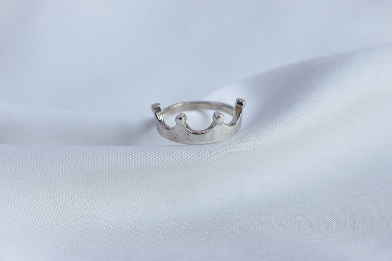 Silver Rings Pure 925 Sterling Silver Crown Ring