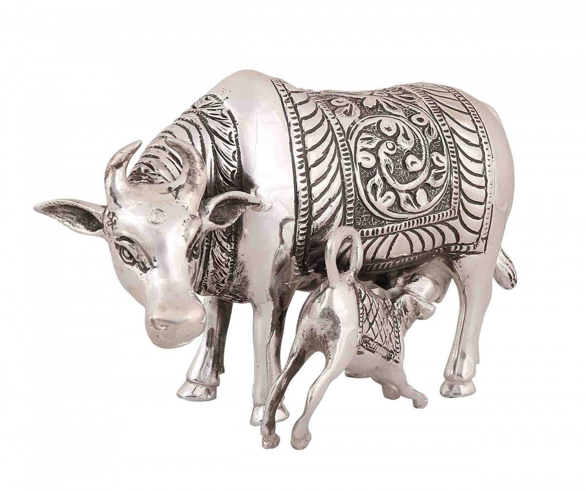 Silver Cow & Calf Idol 4