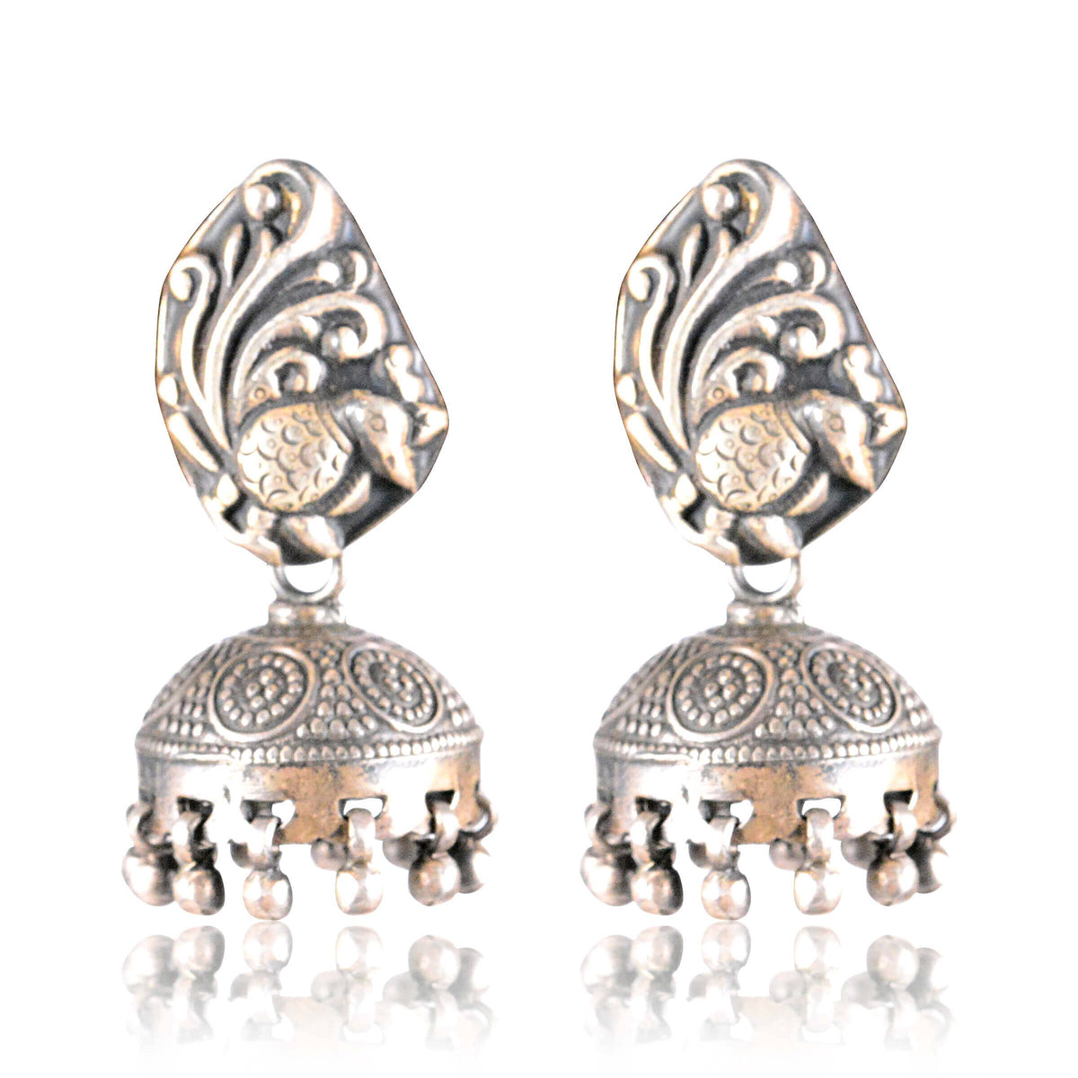 Tribal Earrings 92.5 Silver Tribal Jhumki