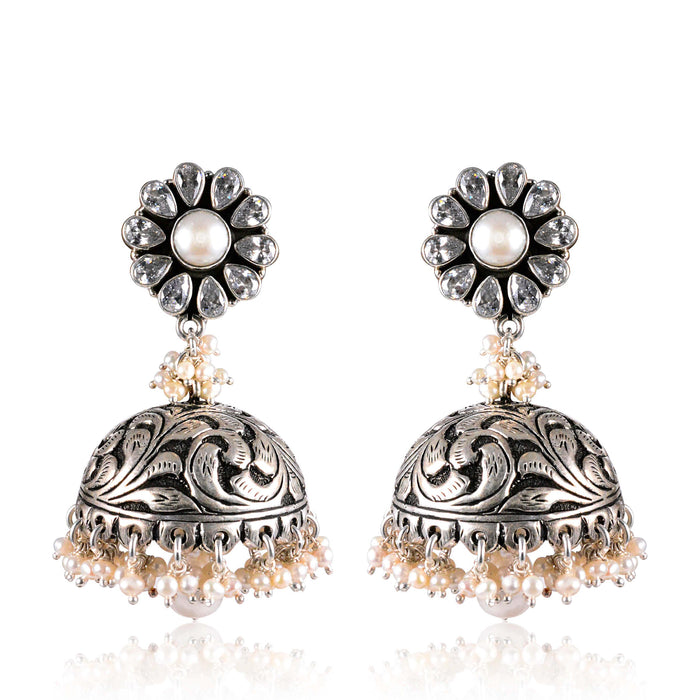 Tribal Earrings Black and White Elegant Earrings