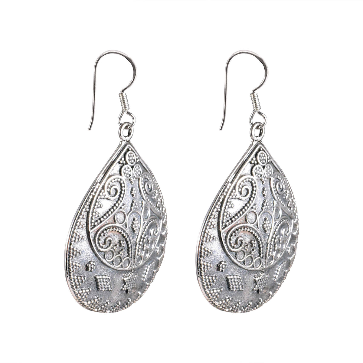 Tribal Earrings Dainty Silver Earrings 2