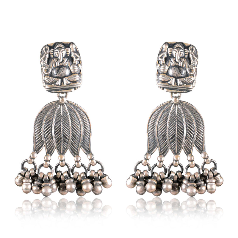 Tribal Earrings Kamal Ghungru Jhumki