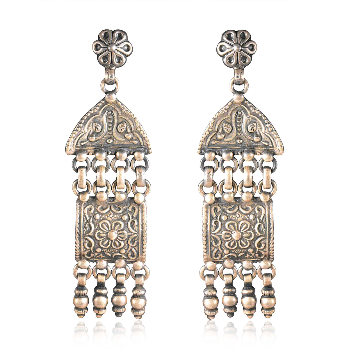 Tribal Earrings Krsna Long Dangles Earnings