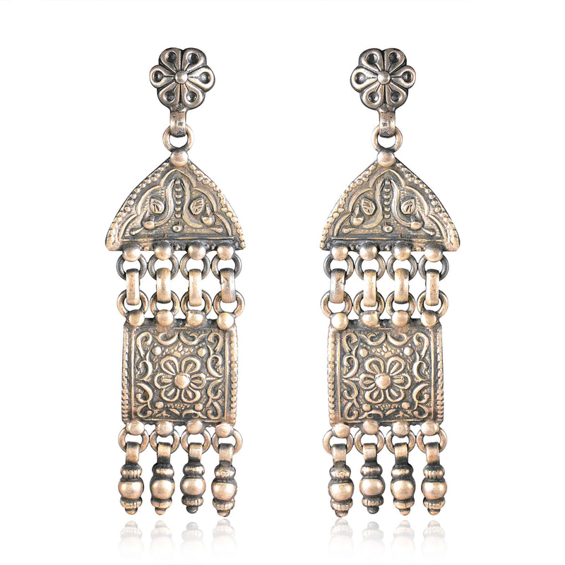 Tribal Earrings Krsna Long Dangles Earnings