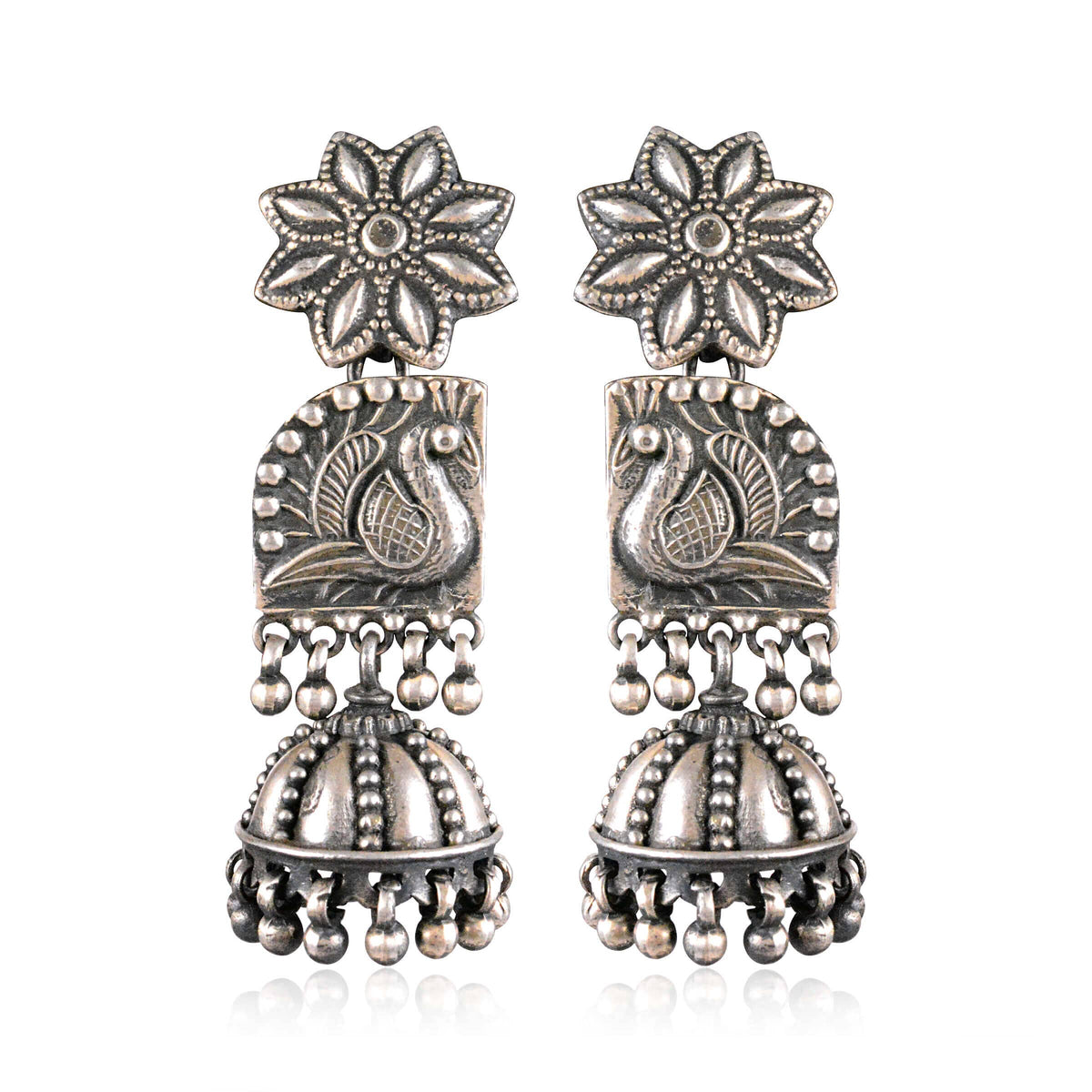 Tribal Earrings Long Peakcok Earning