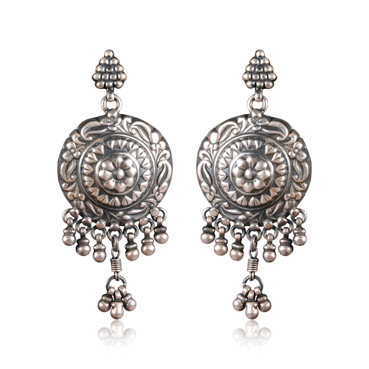 Tribal Earrings Oxidized Long Jhumki Earning