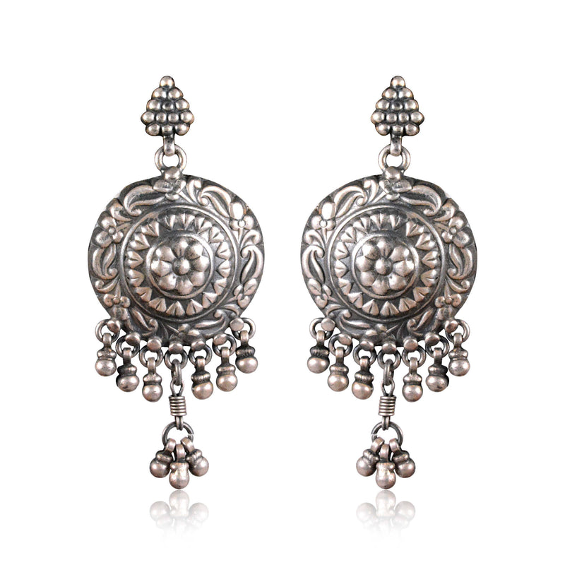 Tribal Earrings Oxidized Long Jhumki Earning