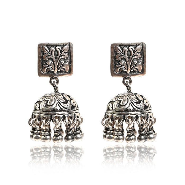 Tribal Earrings Sheeny Pure Silver Jhumkas