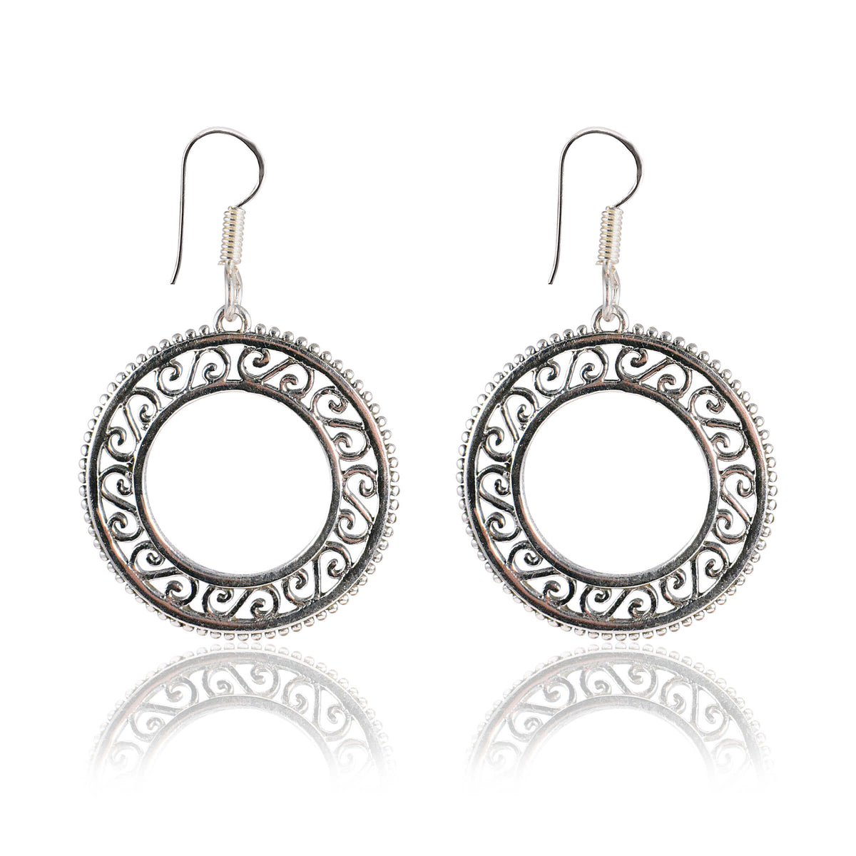 Tribal Earrings Silver Chand Bali 1