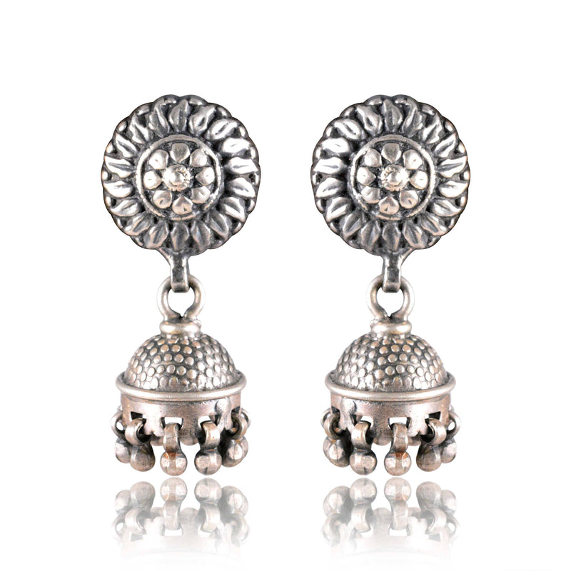 Tribal Earrings Silver Chandi Jhumki