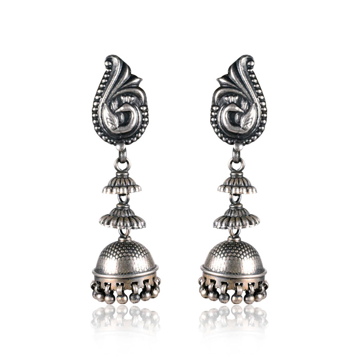 Tribal Earrings Silver Janki Ensemble Jhumki