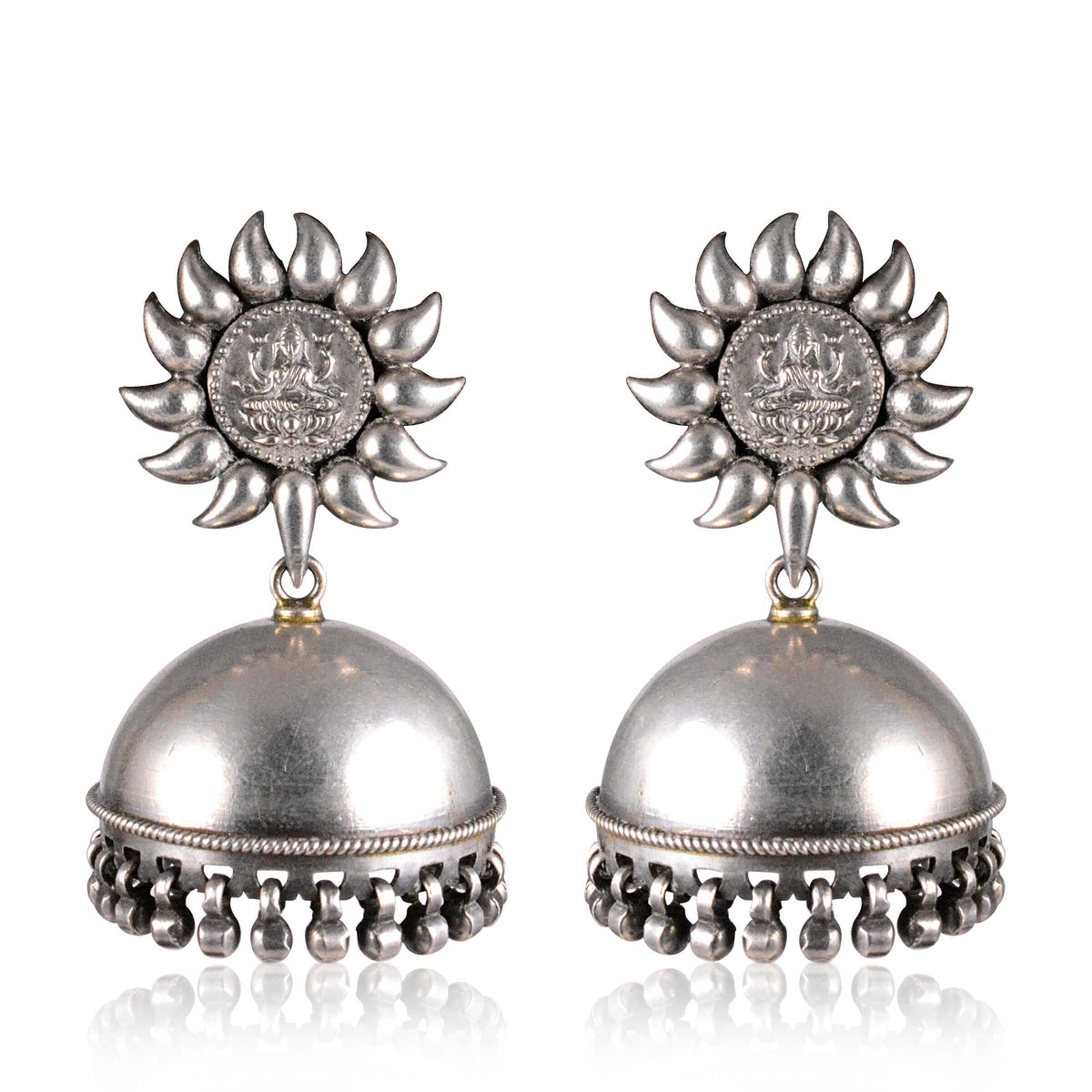 Tribal Earrings Silver Lakshmi Tribal Jhumki Earrings