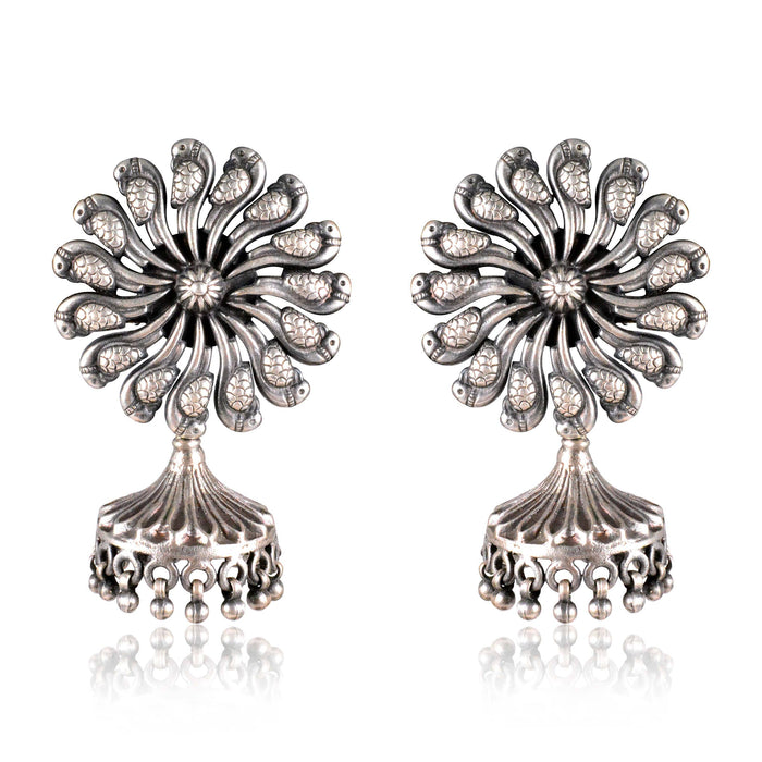 Tribal Earrings Silver Mayri Jhumki