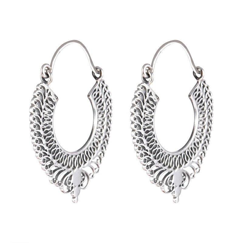 Tribal Earrings Silver Sarla Earring 2