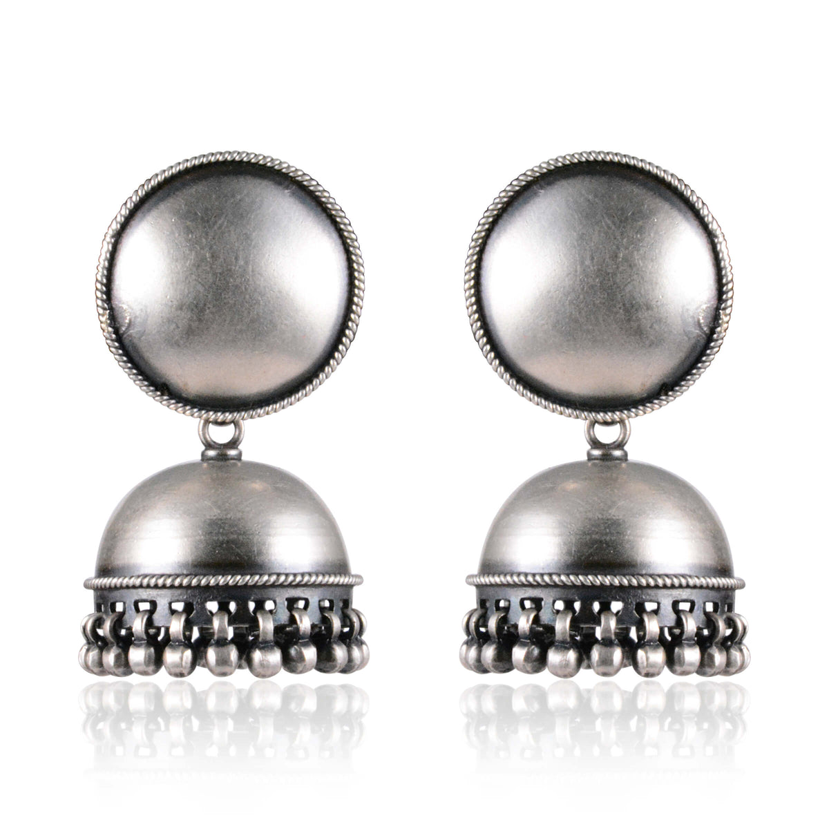 Tribal Earrings Silver Small Jhumki 1