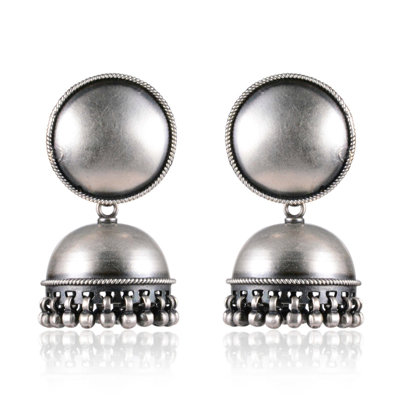 Tribal Earrings Silver Small Jhumki 1